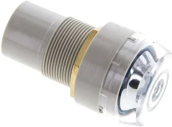 Indicateur de pression en plastique, bleu, tuyau enfichable 4 mm Ø extérieur