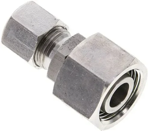 Insert de réduction 15 L-10 L (M16x1,5), 1.4571, avec cône d&rsquo;étanchéité et joint torique