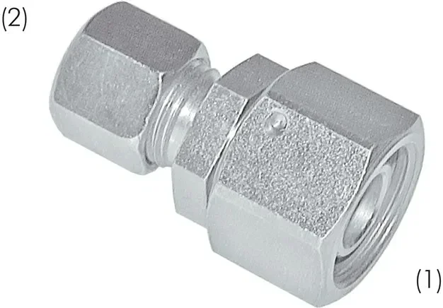 Insert de réduction 18 L-12 L (M18x1,5), acier galvanisé, avec cône d&rsquo;étanchéité et joint torique