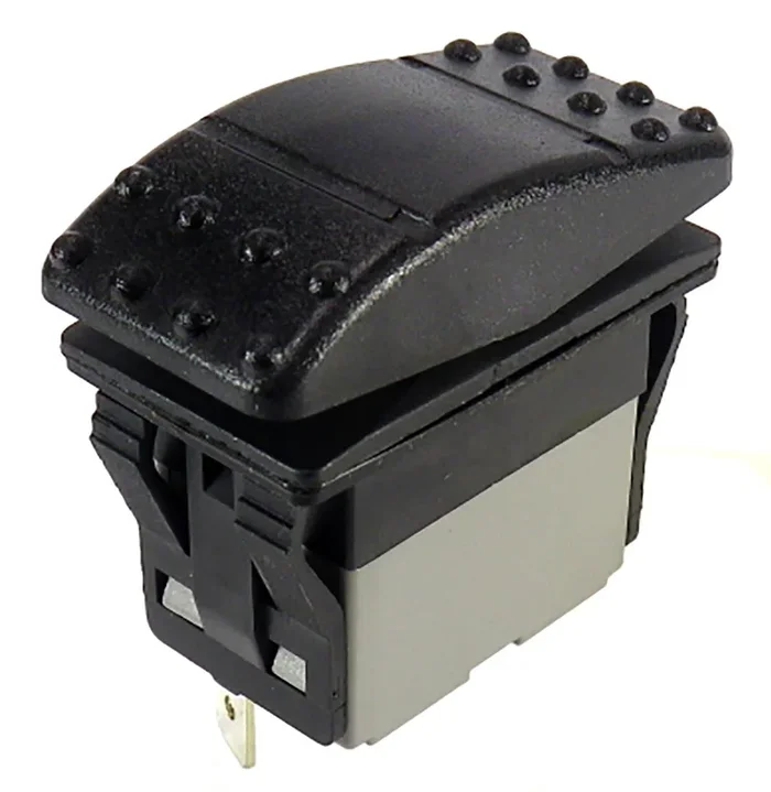 Interrupteur à bascule 2RT On-Off-On, lumineux, 16 A @ 125 → 250 V c.a., 16 A @ 30 V c.c., 20 A @ 125 →