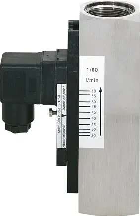 Interrupteur de débit G 1&Prime; (IG), 30 – 90 l/min, 1.4571, pour fluides aqueux