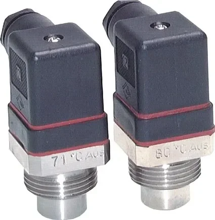 Interrupteur de température (contact à fermeture), acier inoxydable, 100°C