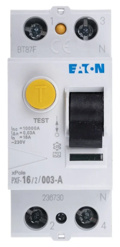 Interrupteur différentiel Eaton PXF-A, 1+N Pole, 16A, 30mA, Type A