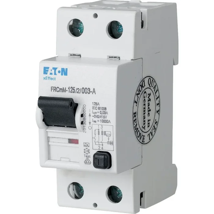 Interrupteur différentiel Eaton xEffect – FRCmM-125 Type A, 2 Pôles, 125A, 300mA