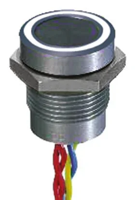 Interrupteur piézo APEM illuminé Momentané, impulsion, IP68 Blanc, Contact SPST