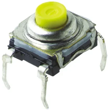 Interrupteur tactile C & K, SPST, 7.4 x 7.4mm, Côté, partie supérieure
