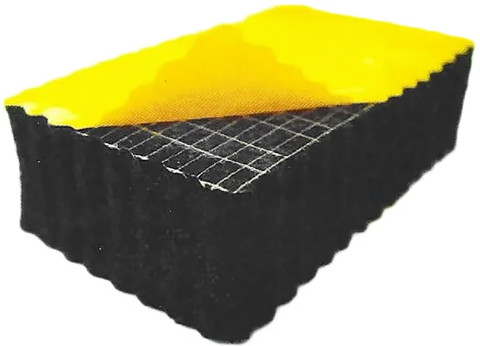 Isolation phonique, RS PRO en Nitrile, PVC, 1m x 1m x 15mm Adhésif