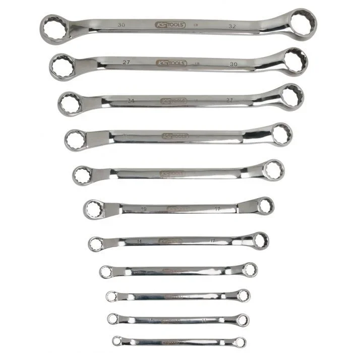 Jeu de 11 clés polygonales contre-coudées INOX KSTOOLS – 964.1145