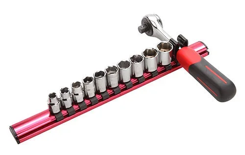 Jeu de 11 outils 1/4 » sur rack aimante SAM OUTILLAGE – 73RJ11R