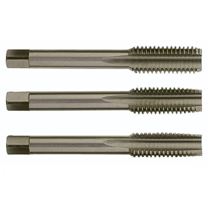 Jeu de 3 tarauds main Standard HSS -BSW -DIN 352 -Profil étagé / Ø: 1/4&Prime; X 20 TIVOLY – 951101100140200