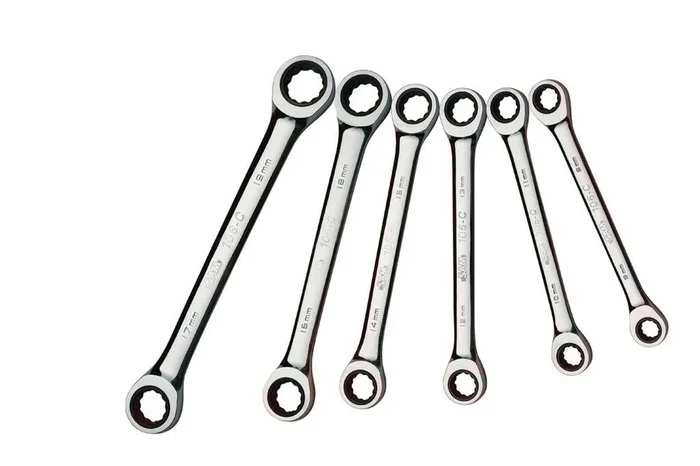 JEU DE 6 CLES POLYGONALES A CLIQUET 8 A 19 MM SAM OUTILLAGE – 106CJ6