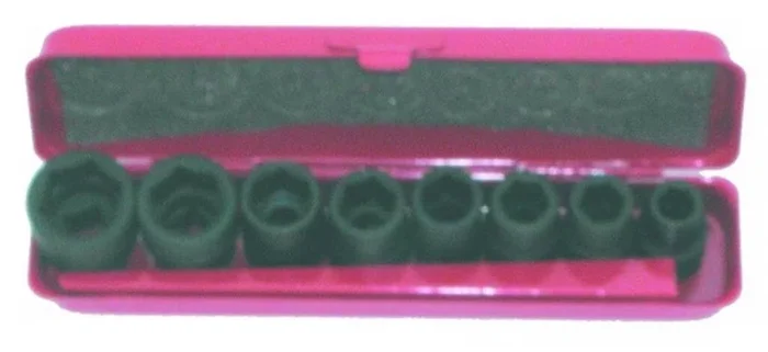 JEU DE 8 DOUILLES A CHOCS 1/4&prime; DE 6 A 13 MM SAM OUTILLAGE – 19120