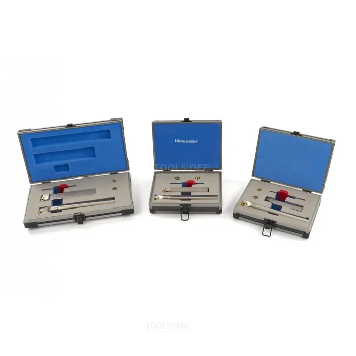 Jeu de burins pour filetage intérieur et extérieur Harlingen Professional avec inserts HM