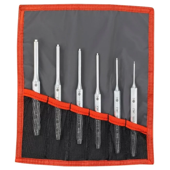 Jeu de chasse goupilles Facom trousse de 6 pieces diametres 2-3-4-5-6-8 mm