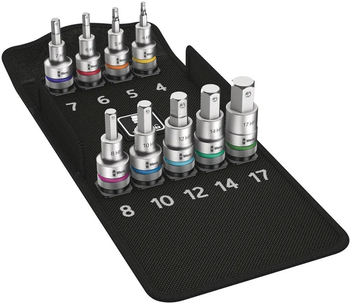 Jeu de douilles à embout à six pans creux avec fonction de retenue 8740 C HF 1 WERA – 05004201001