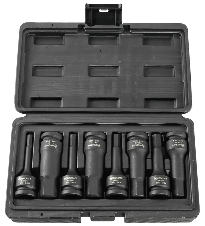 Jeu de douilles Rodcraft pour vis à six pans creux G1/2 RS438A