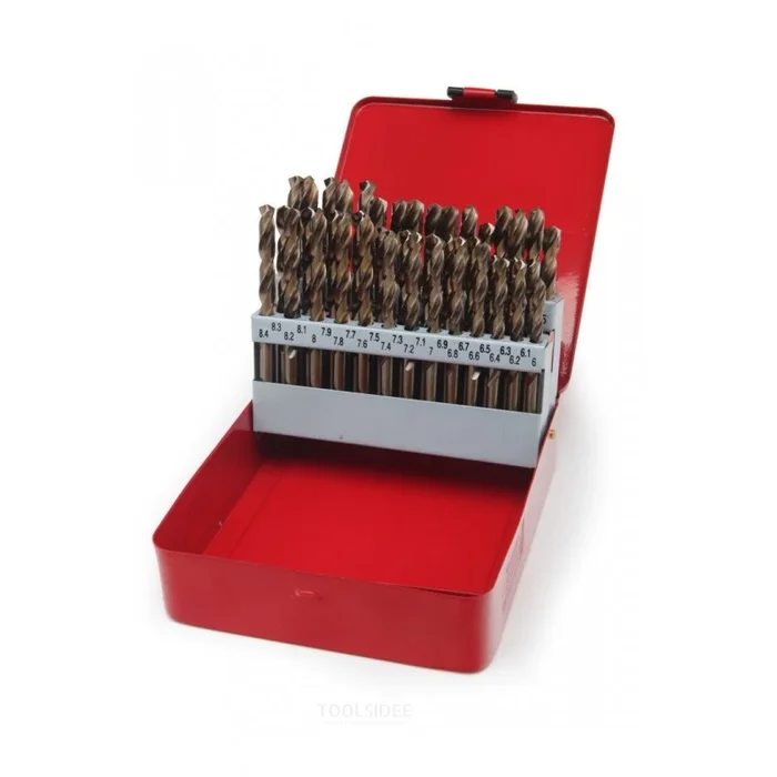 Jeu de forets HBM 6-10 x 0,1 mm HSS – 5% Cobalt