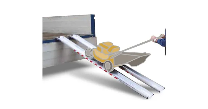 Jeu de rampes fixes en aluminium 1479kg 2000x246mm largeur utile 155mm MW Tools