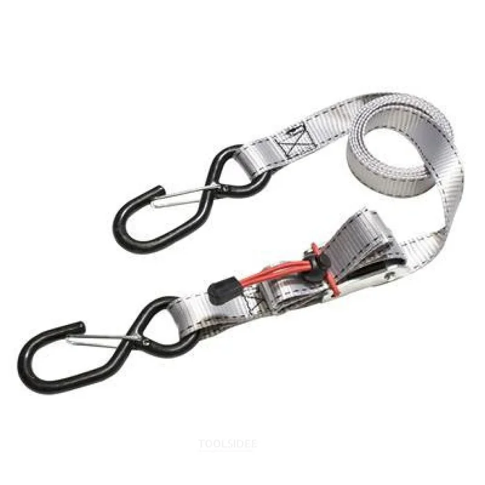 Jeu de sangles d’arrimage MasterLock avec crochet en S, 1,8 m