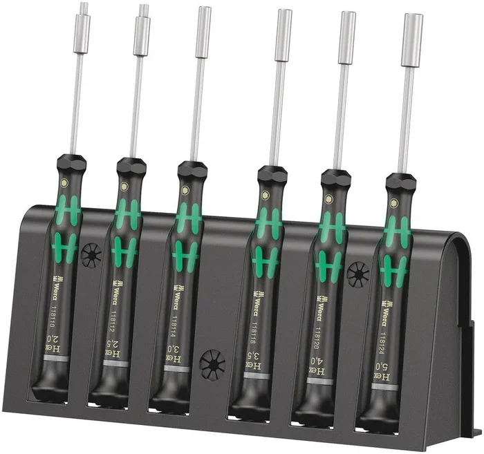 Jeu de tournevis électronicien + Rack 2069/6 WERA – 05118158001