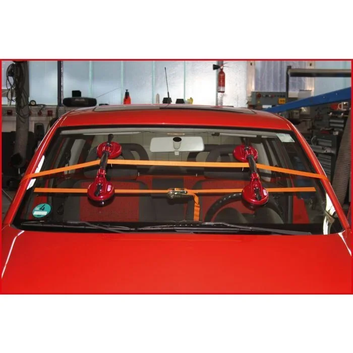 Jeu de ventouses double pour vitre ou pare-brise et sangle KSTOOLS – 1401010