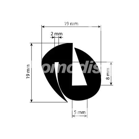 Joint De Vitre Par 25 M adaptable Case IH, David Brown, Deutz, Fendt, John Deere
