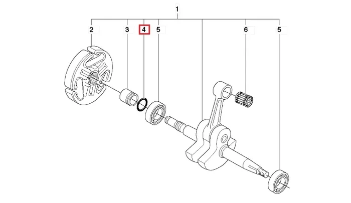 Joint Torique pour Vilebrequin Tronçonneuse 362P, 365 … – Ref 503 26 30 19 – Husqvarna