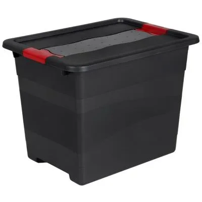 keeeper Boîte de rangement &lsquo;eckhart&rsquo;, 24 L, graphite/rouge