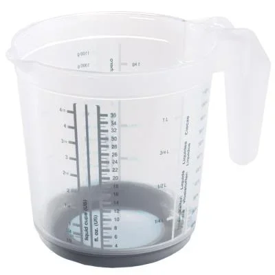 keeeper Broc gradué &lsquo;massimo&rsquo;, 1,0 litre blanc/nordic-grey