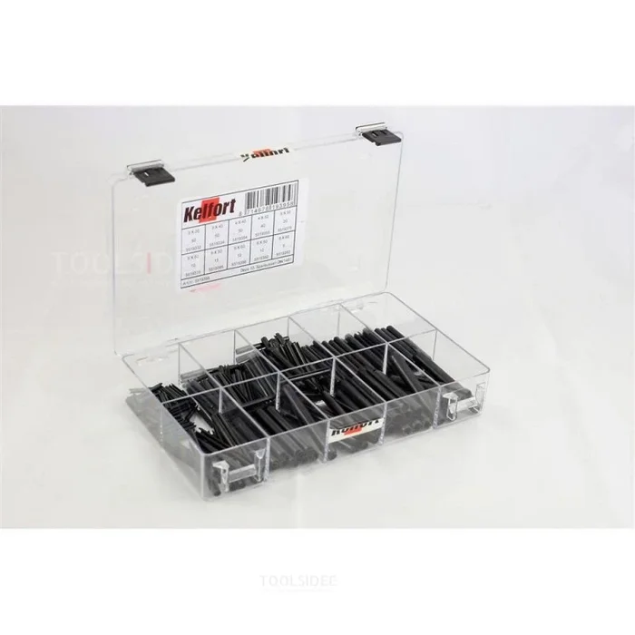 Kelfort assortiment de douilles de serrage noires