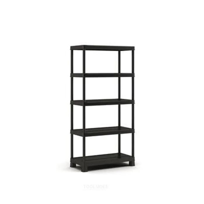 Keter Rack, Tribac, 5 étagères, 90cm, noir