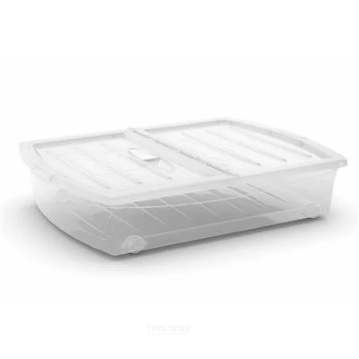 Kis Storage Box, Spinning Box, taille XL, 56L, transparent