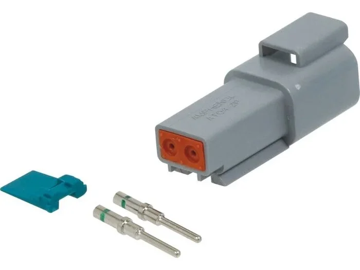 KIT 1 CONNECTEUR MALE 2 VOIES SERIE DT – ETANCHE – 19500