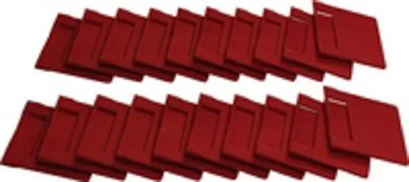 Kit 10 separateurs plastiques 219x129mm rouges p/09052 TAYG – 09049
