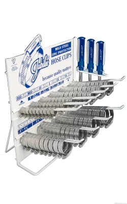 Kit de colliers pour tuyaux Jubilee Vis sans fin, Acier doux, 100 Pieces / 10 tailles