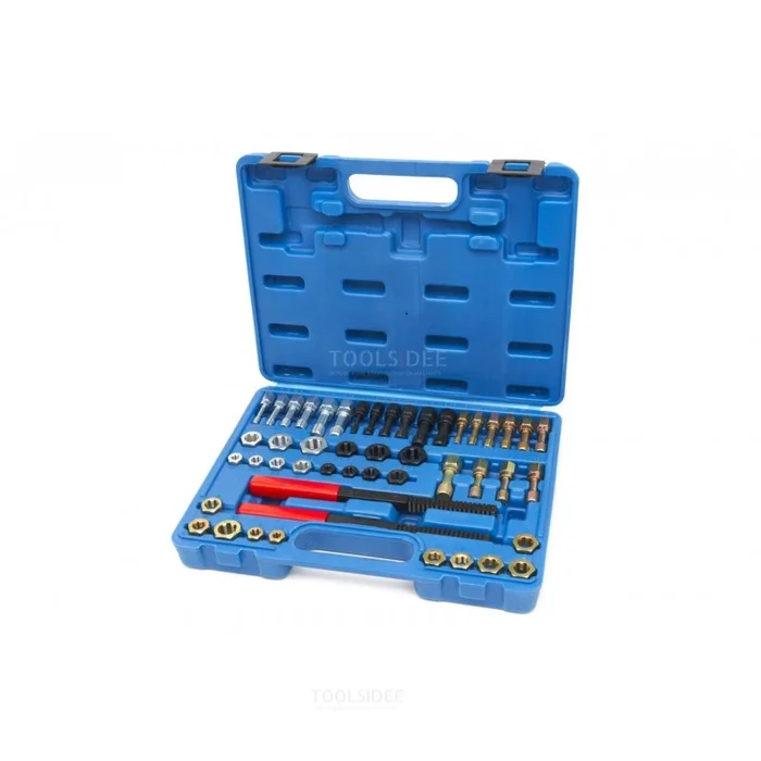 Kit de réparation, de taraudage et de coupe de filetage HBM, 48 pièces