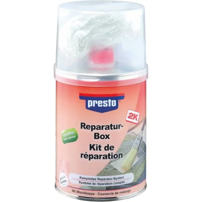 Kit de reparation mastic 1kg sans styrene PRESTO – 12056