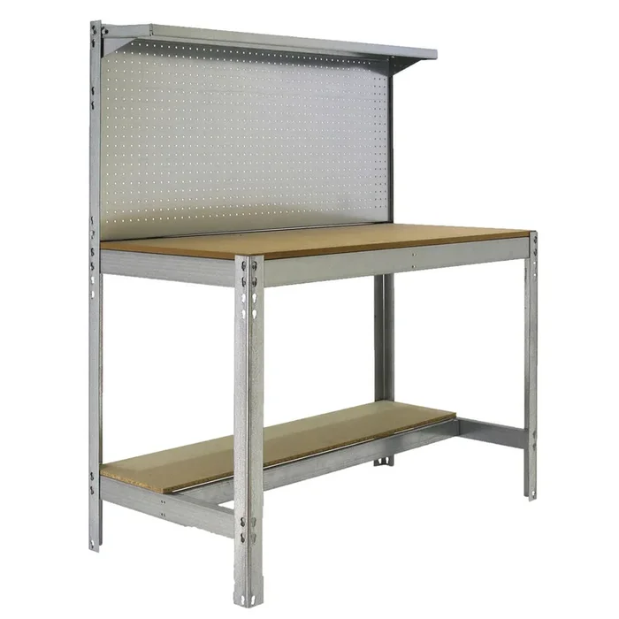 Kit établi mobile Bricolage – 1520x910x610 – 3 niveaux Bois – SIMON RACK – 8435104984994
