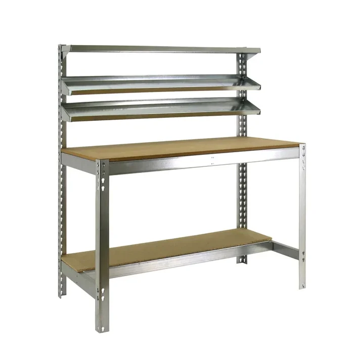 Kit établi mobile Bricolage – 1520x910x610 – 5 niveaux Bois – SIMON RACK – 8435104984598