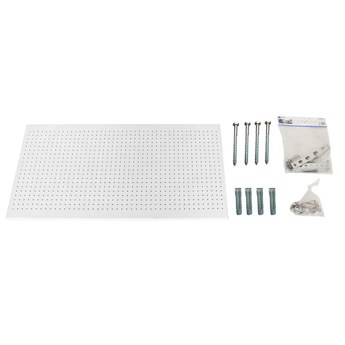 Kit établi mobile Bricolage – 600x1500x35 – 1 niveau Blanc – SIMON RACK – 8425437082573