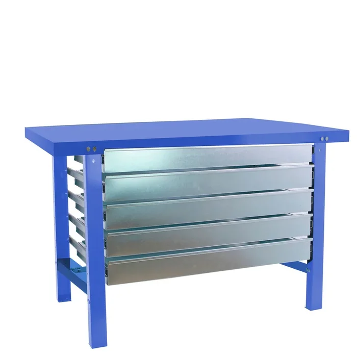 Kit établi mobile Bricolage – 830x1500x730 – 1 niveau Bleu – SIMON RACK – 8425437126093