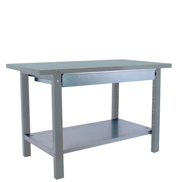 Kit établi mobile Bricolage – 830x1500x730 – 1 niveau Gris – SIMON RACK – 8425437124822