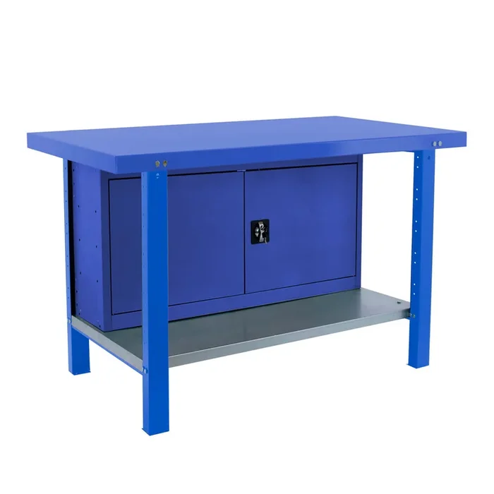 Kit établi mobile Bricolage – 830x1800x730 – 1 niveau Bleu – SIMON RACK – 8425437124976