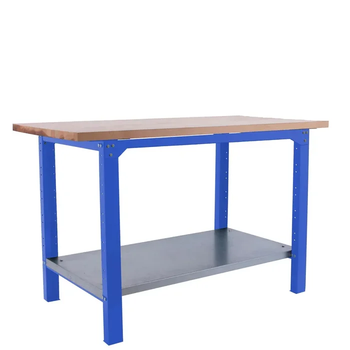 Kit établi mobile Bricolage – 865x1500x750 – 1 niveau Bleu – SIMON RACK – 8425437125010