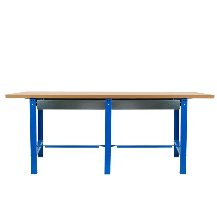 Kit établi mobile Bricolage – 865x2100x750 – 1 niveau Bleu/Bois – SIMON RACK – 8425437126802
