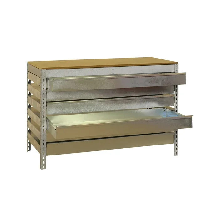 Kit établi mobile Bricolage – 917x910x610 – 1 niveau Bois – SIMON RACK – 8435104985359
