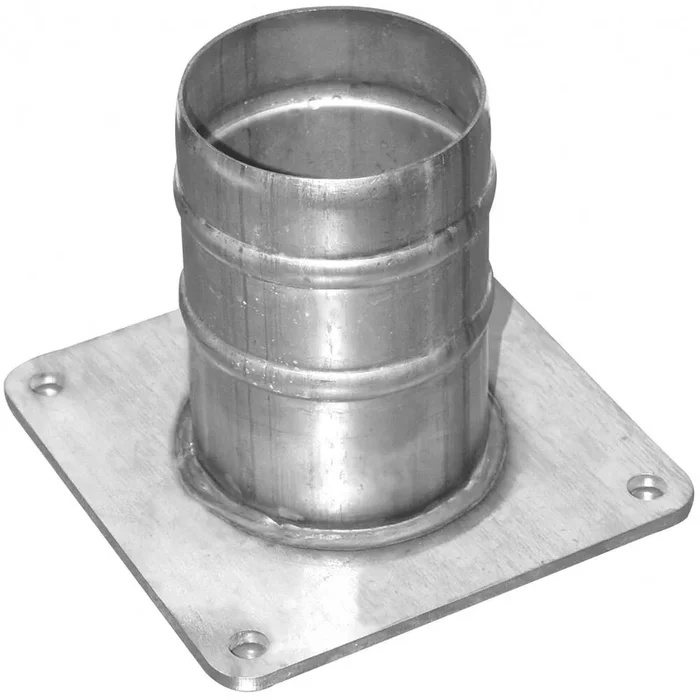 KIT RAC DROIT ROND/CANNELE GALVA DIAMETRE 80 – RENSON – 105170