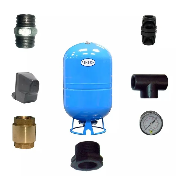 Kit reservoir vertical 100l pour pompe forage 1 »1/4