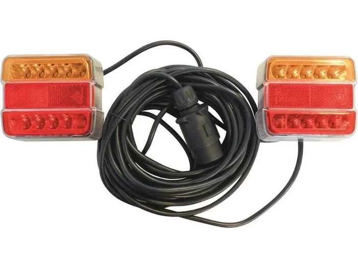 Kit sign. magnet.12m a led entre feux 2.5m orange/rouge SODIFLASH – 17220