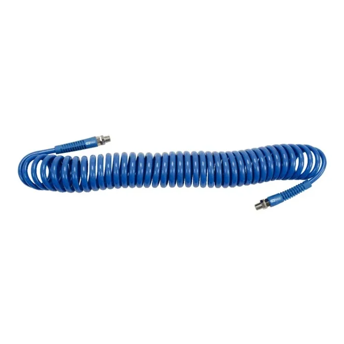 KS Tools Tuyau spiralé à air comprimé PU, Ø 8mm, G1/4 AG, 15 m